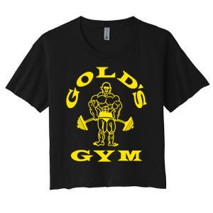 Gold's Gym Logo Women's Crop Top Tee