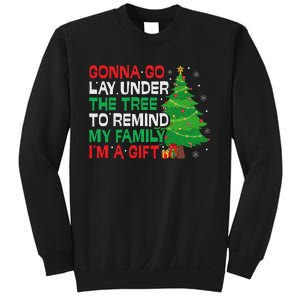 Gonna Go Lay Under The Tree Funny Family Christmas Sweatshirt