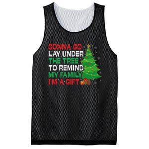 Gonna Go Lay Under The Tree Funny Family Christmas Mesh Reversible Basketball Jersey Tank