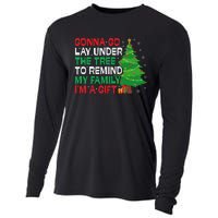 Gonna Go Lay Under The Tree Funny Family Christmas Cooling Performance Long Sleeve Crew