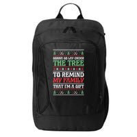 Gonna Go Lay Under The Tree Sarcastic Family Christmas Funny Gift City Backpack