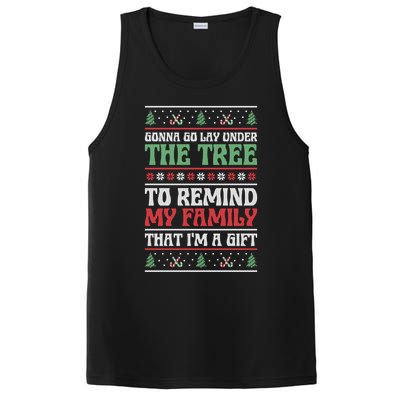 Gonna Go Lay Under The Tree Sarcastic Family Christmas Funny Gift PosiCharge Competitor Tank