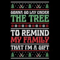Gonna Go Lay Under The Tree Sarcastic Family Christmas Funny Gift Wool Snapback Cap