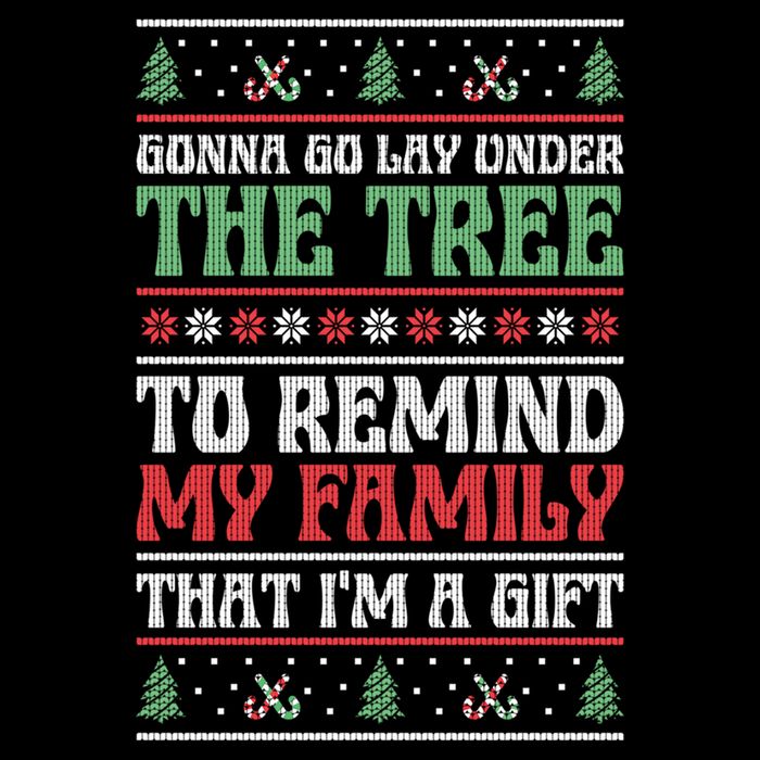 Gonna Go Lay Under The Tree Sarcastic Family Christmas Funny Gift Wool Snapback Cap