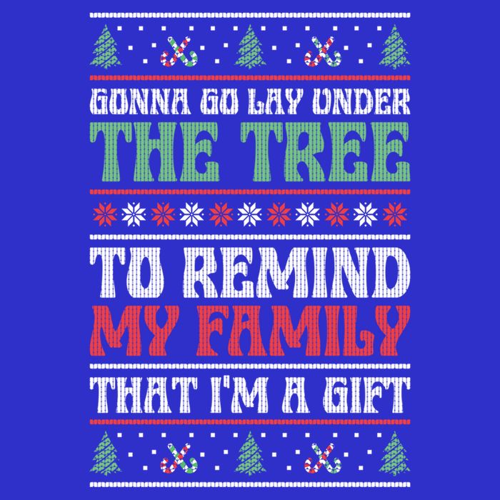 Gonna Go Lay Under The Tree Sarcastic Family Christmas Funny Gift Sustainable Beanie