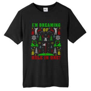 Golfing Golf Lover Ugly Christmas Party Gift Tall Fusion ChromaSoft Performance T-Shirt