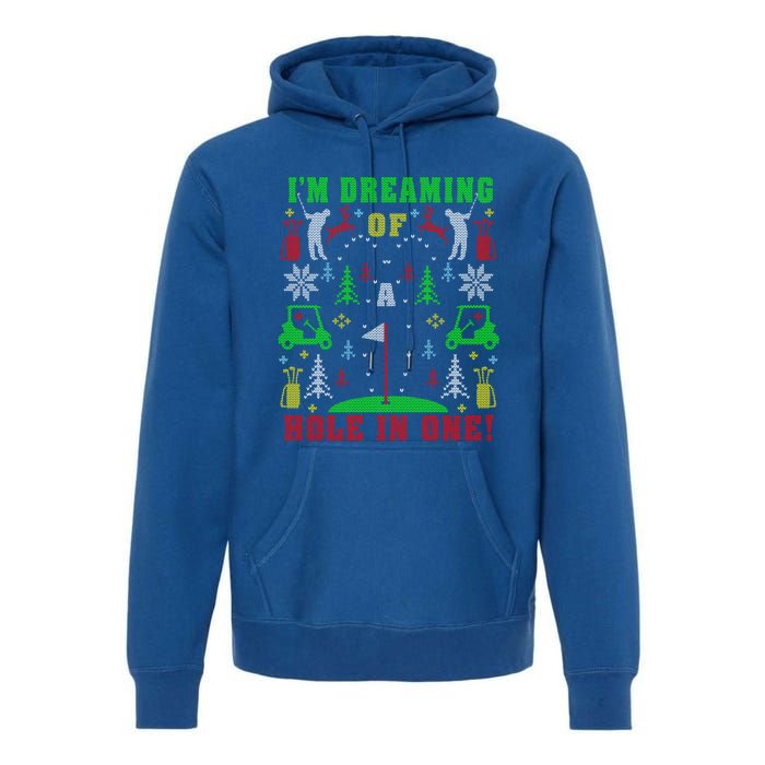 Golfing Golf Lover Ugly Christmas Party Gift Premium Hoodie