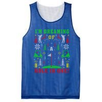 Golfing Golf Lover Ugly Christmas Party Gift Mesh Reversible Basketball Jersey Tank