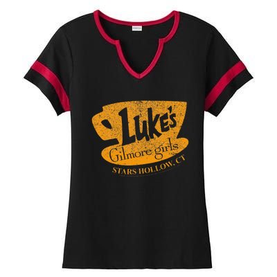 Gilmore Girl LukeS Diner Stars Hollow Ladies Halftime Notch Neck Tee