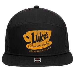 Gilmore Girl LukeS Diner Stars Hollow 7 Panel Mesh Trucker Snapback Hat