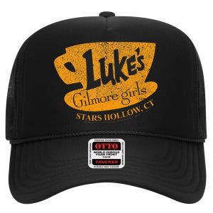 Gilmore Girl LukeS Diner Stars Hollow High Crown Mesh Back Trucker Hat