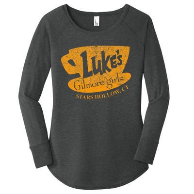 Gilmore Girl LukeS Diner Stars Hollow Women's Perfect Tri Tunic Long Sleeve Shirt