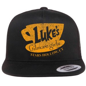 Gilmore Girl LukeS Diner Stars Hollow Flat Bill Trucker Hat