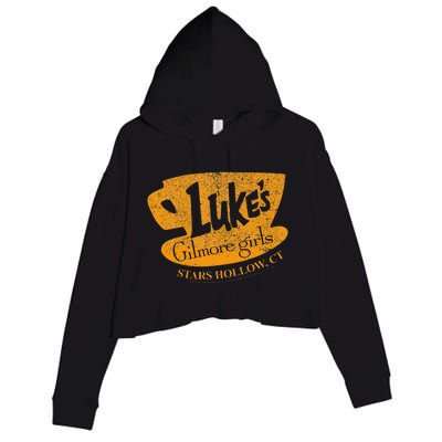 Gilmore Girl LukeS Diner Stars Hollow Crop Fleece Hoodie