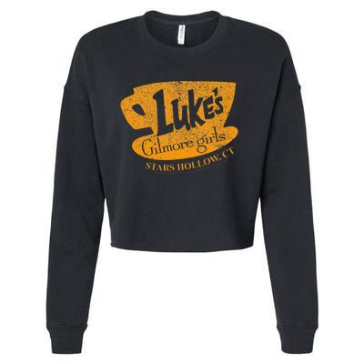 Gilmore Girl LukeS Diner Stars Hollow Cropped Pullover Crew