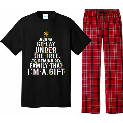 Gonna Go Lay Under The Tree Christmas Funny Gift Pajama Set