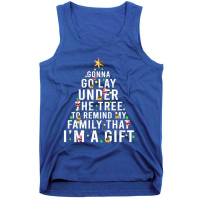 Gonna Go Lay Under The Tree Christmas Funny Gift Tank Top