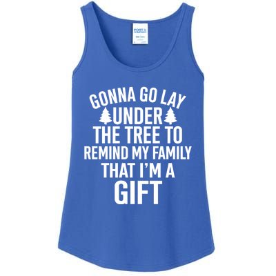 Gonna Go Lay Under The Tree To Remind My Family Christmas Gift Ladies Essential Tank