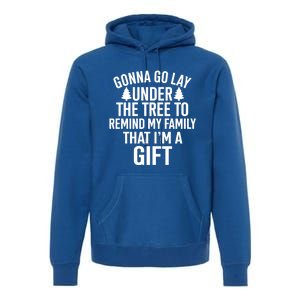 Gonna Go Lay Under The Tree To Remind My Family Christmas Gift Premium Hoodie