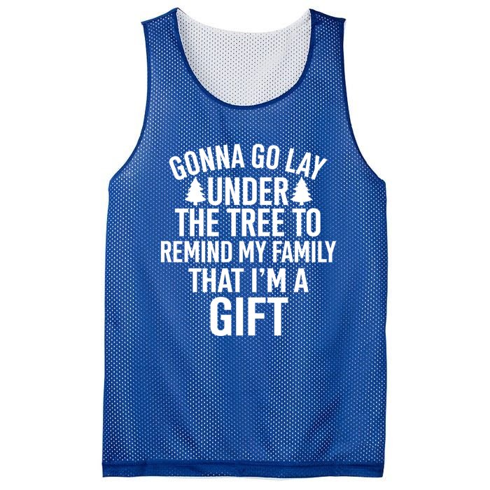 Gonna Go Lay Under The Tree To Remind My Family Christmas Gift Mesh Reversible Basketball Jersey Tank