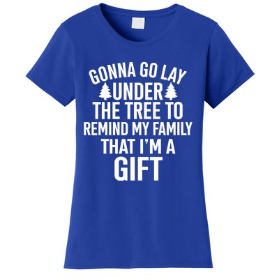 Gonna Go Lay Under The Tree To Remind My Family Christmas Gift Women's T-Shirt