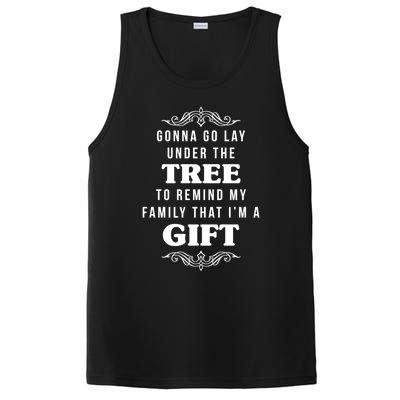 Gonna Go Lay Under The Tree Funny Christmas Saying Slogan Great Gift PosiCharge Competitor Tank