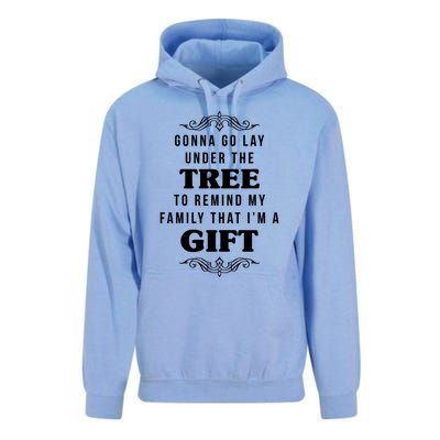 Gonna Go Lay Under The Tree Funny Christmas Saying Slogan Great Gift Unisex Surf Hoodie