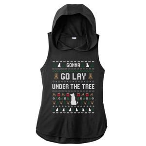 Gonna Go Lay Under Tree Holiday Ugly Christmas Sweater Meaningful Gift Ladies PosiCharge Tri-Blend Wicking Draft Hoodie Tank