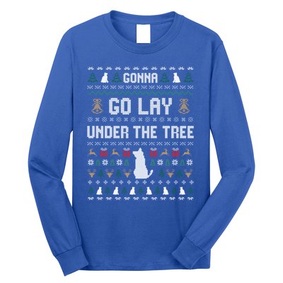 Gonna Go Lay Under Tree Holiday Ugly Christmas Sweater Meaningful Gift Long Sleeve Shirt