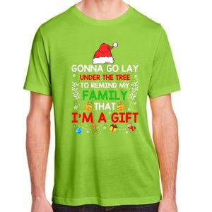 Gonna Go Lay Under The Tree To Remind My Family Funny Xmas Gift Adult ChromaSoft Performance T-Shirt