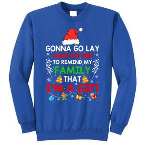 Gonna Go Lay Under The Tree To Remind My Family Funny Xmas Gift Sweatshirt