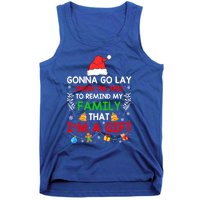 Gonna Go Lay Under The Tree To Remind My Family Funny Xmas Gift Tank Top