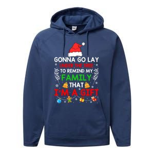 Gonna Go Lay Under The Tree To Remind My Family Funny Xmas Gift Performance Fleece Hoodie