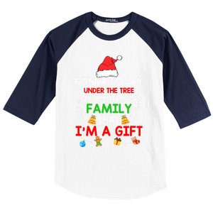 Gonna Go Lay Under The Tree To Remind My Family Funny Xmas Gift Baseball Sleeve Shirt