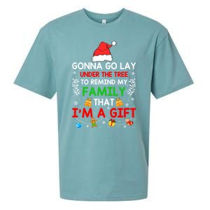 Gonna Go Lay Under The Tree To Remind My Family Funny Xmas Gift Sueded Cloud Jersey T-Shirt