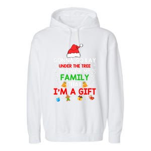 Gonna Go Lay Under The Tree To Remind My Family Funny Xmas Gift Garment-Dyed Fleece Hoodie