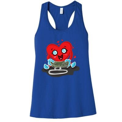 Gaming Gamer Love Valentines Day Gift Women's Racerback Tank