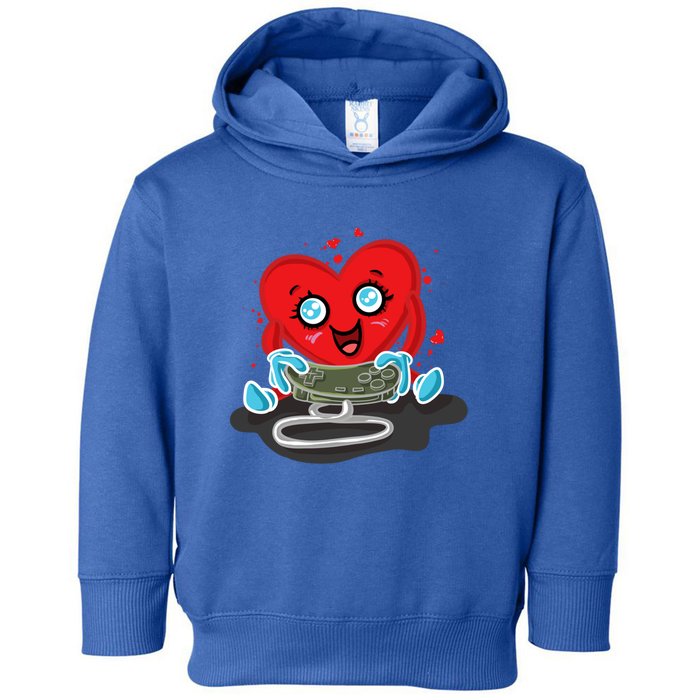 Gaming Gamer Love Valentines Day Gift Toddler Hoodie