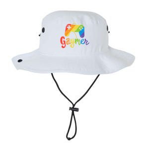 Gaymer Gift Lgbt Pride Gay Gamer Rainbow Flag Gift Legacy Cool Fit Booney Bucket Hat