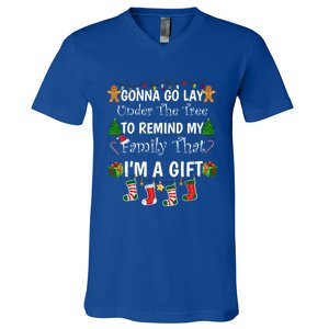 Gonna Go Lay Under Tree To Remind My Family That IM A Funny Gift Cute Gift V-Neck T-Shirt