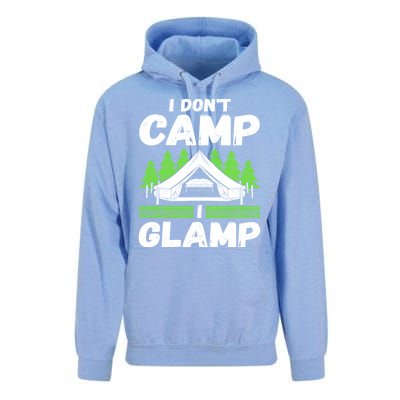 Glamper Glamp Life Outdoor I Dont Camp I Glamp Unisex Surf Hoodie