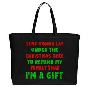 Gonna Go Lay Under The Tree To Remind My Family Im Present Cotton Canvas Jumbo Tote