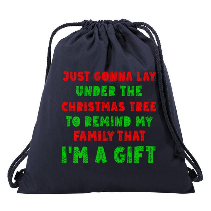 Gonna Go Lay Under The Tree To Remind My Family Im Present Drawstring Bag