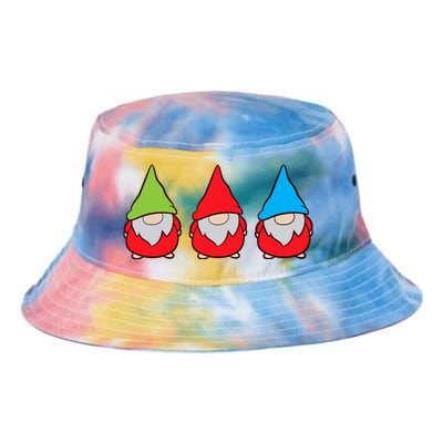 Garden Gnome Lover Cute Garden Gnomes Premium Tie Dye Newport Bucket Hat