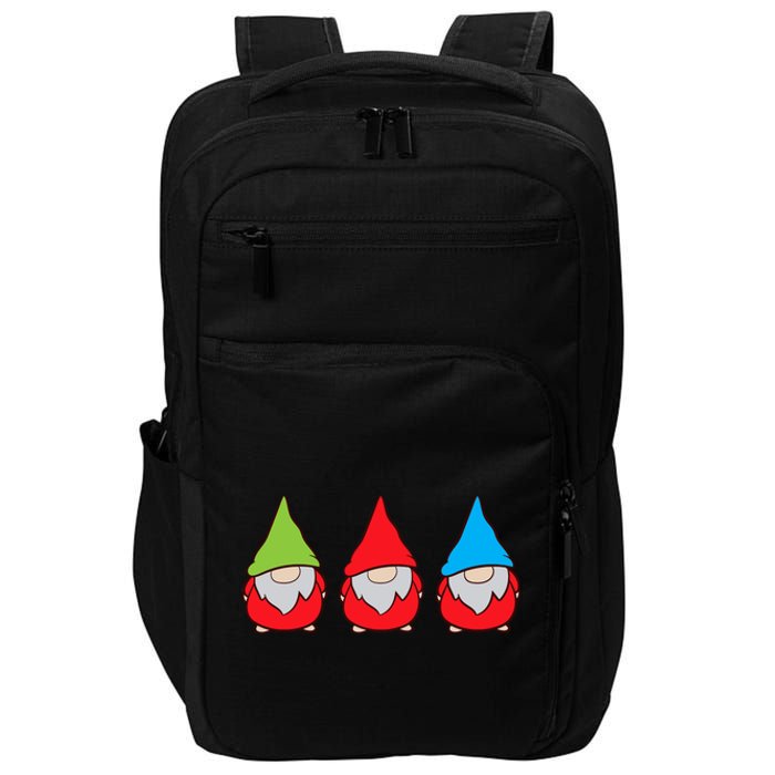 Garden Gnome Lover Cute Garden Gnomes Premium Impact Tech Backpack