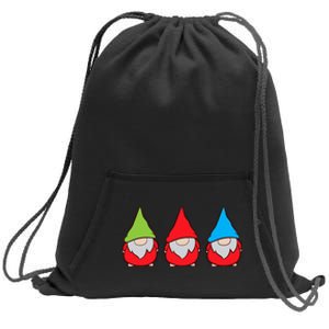 Garden Gnome Lover Cute Garden Gnomes Premium Sweatshirt Cinch Pack Bag