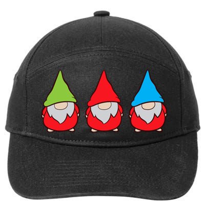 Garden Gnome Lover Cute Garden Gnomes Premium 7-Panel Snapback Hat