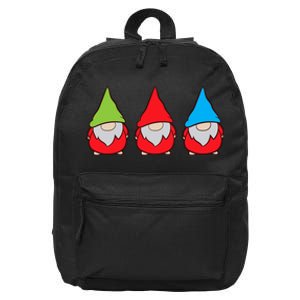 Garden Gnome Lover Cute Garden Gnomes Premium 16 in Basic Backpack