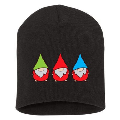 Garden Gnome Lover Cute Garden Gnomes Premium Short Acrylic Beanie