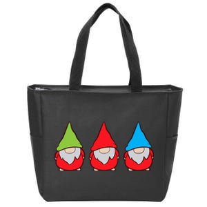 Garden Gnome Lover Cute Garden Gnomes Premium Zip Tote Bag